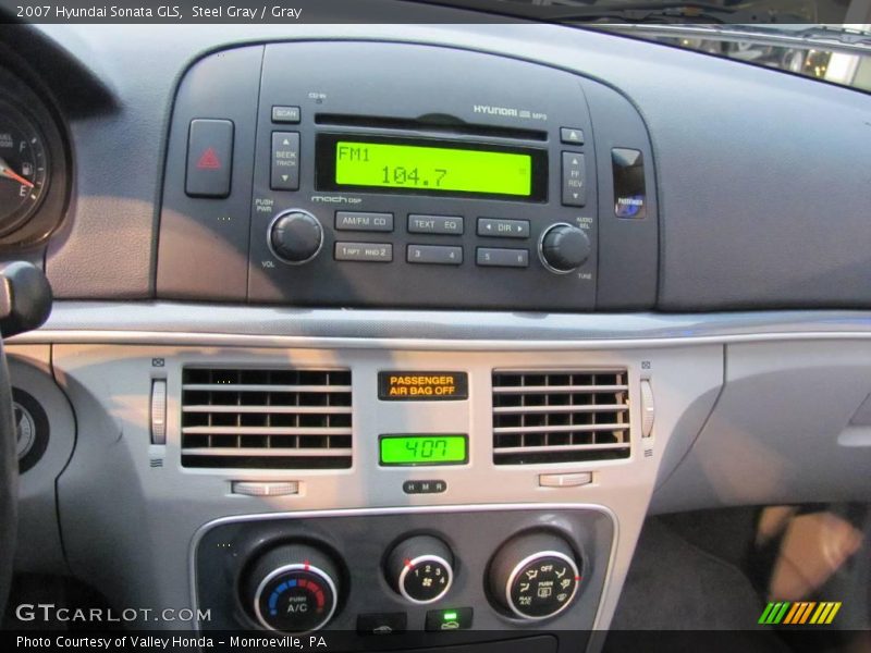 Steel Gray / Gray 2007 Hyundai Sonata GLS