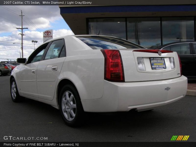 White Diamond / Light Gray/Ebony 2007 Cadillac CTS Sedan