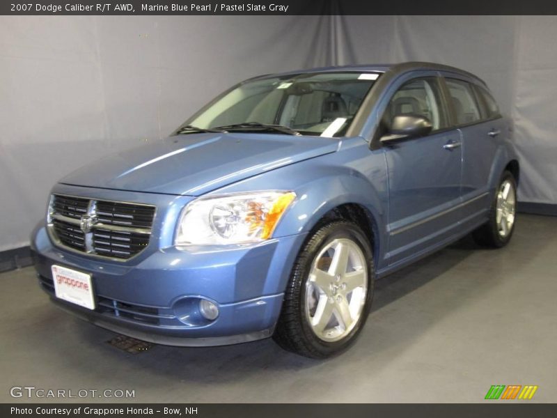 Marine Blue Pearl / Pastel Slate Gray 2007 Dodge Caliber R/T AWD