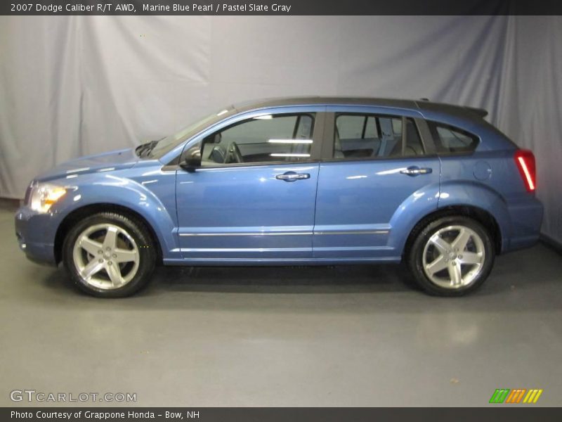 Marine Blue Pearl / Pastel Slate Gray 2007 Dodge Caliber R/T AWD