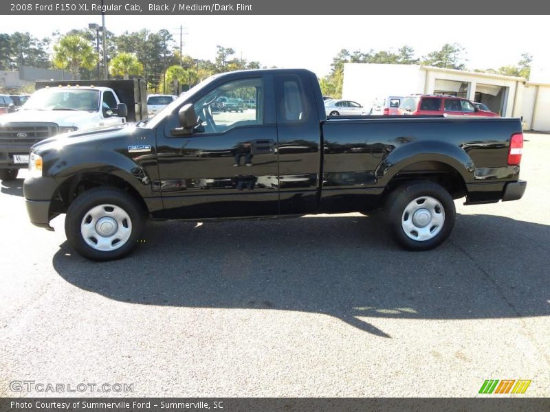 Black / Medium/Dark Flint 2008 Ford F150 XL Regular Cab