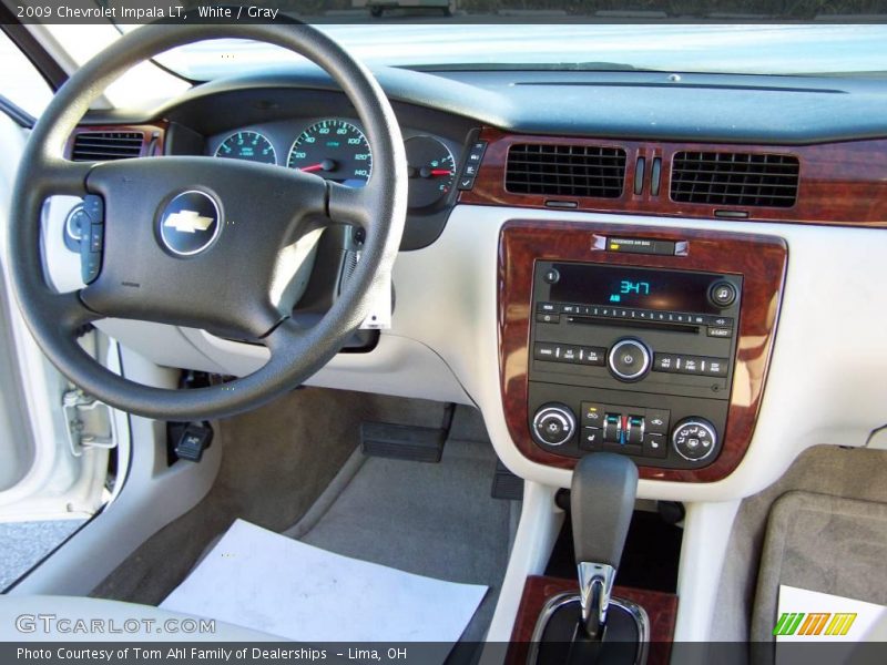 White / Gray 2009 Chevrolet Impala LT