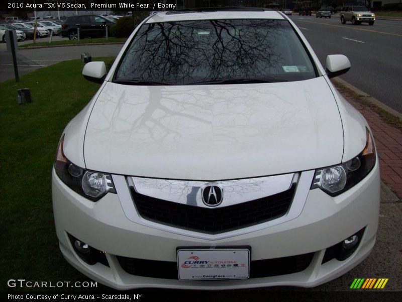 Premium White Pearl / Ebony 2010 Acura TSX V6 Sedan