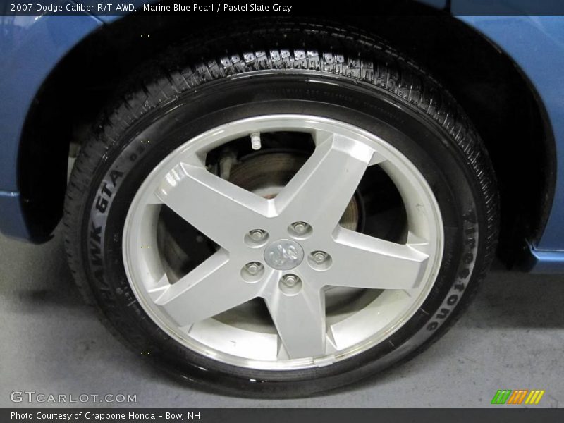Marine Blue Pearl / Pastel Slate Gray 2007 Dodge Caliber R/T AWD
