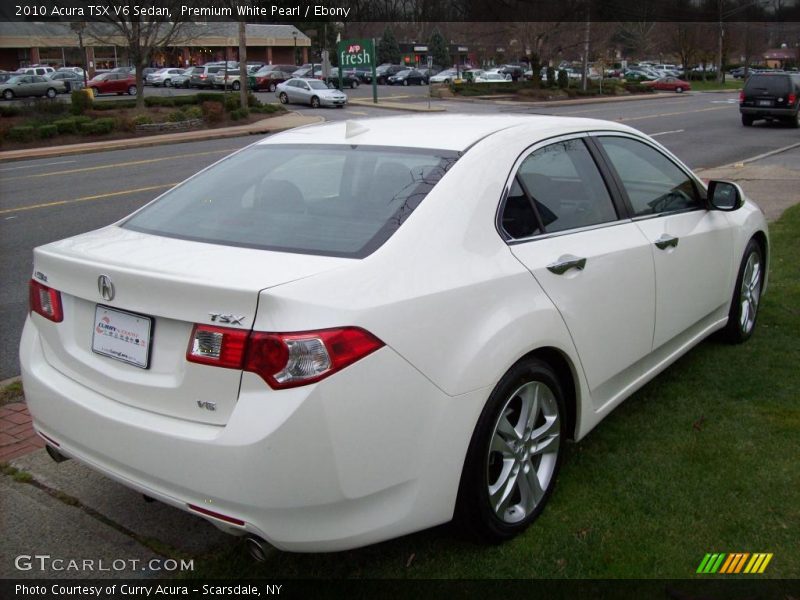 Premium White Pearl / Ebony 2010 Acura TSX V6 Sedan