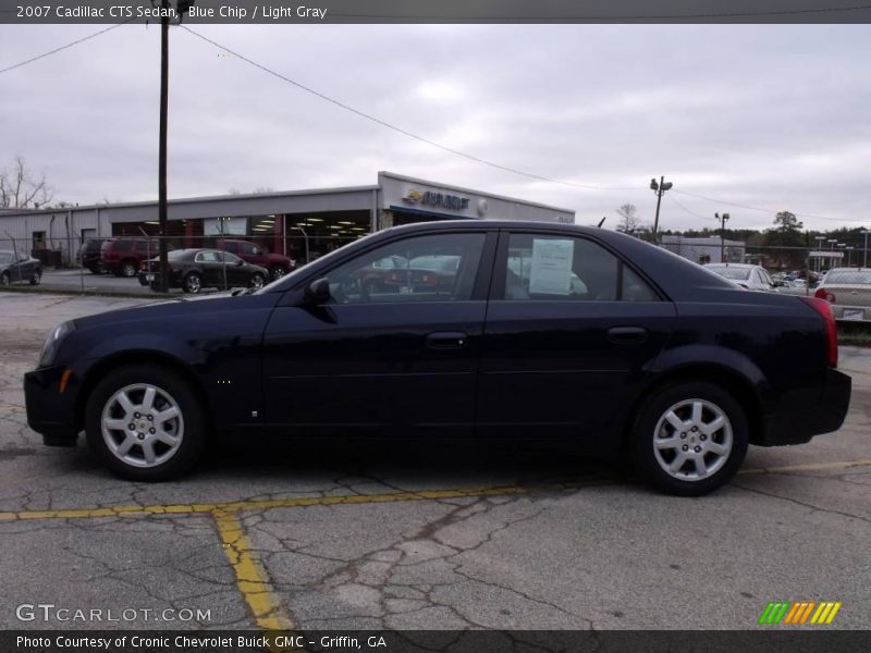 Blue Chip / Light Gray 2007 Cadillac CTS Sedan