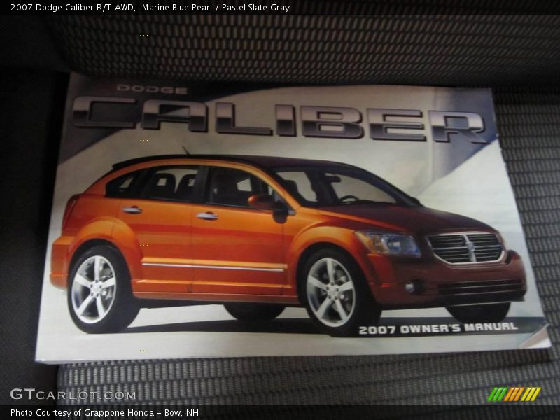 Marine Blue Pearl / Pastel Slate Gray 2007 Dodge Caliber R/T AWD