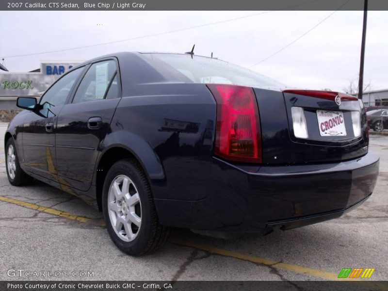 Blue Chip / Light Gray 2007 Cadillac CTS Sedan