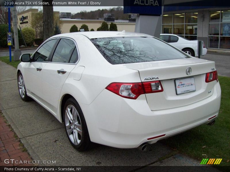 Premium White Pearl / Ebony 2010 Acura TSX V6 Sedan