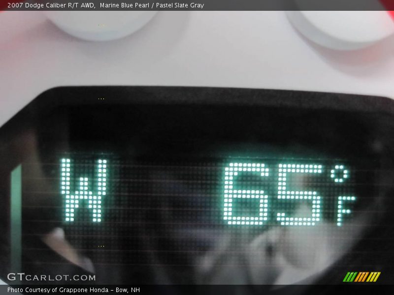 Marine Blue Pearl / Pastel Slate Gray 2007 Dodge Caliber R/T AWD