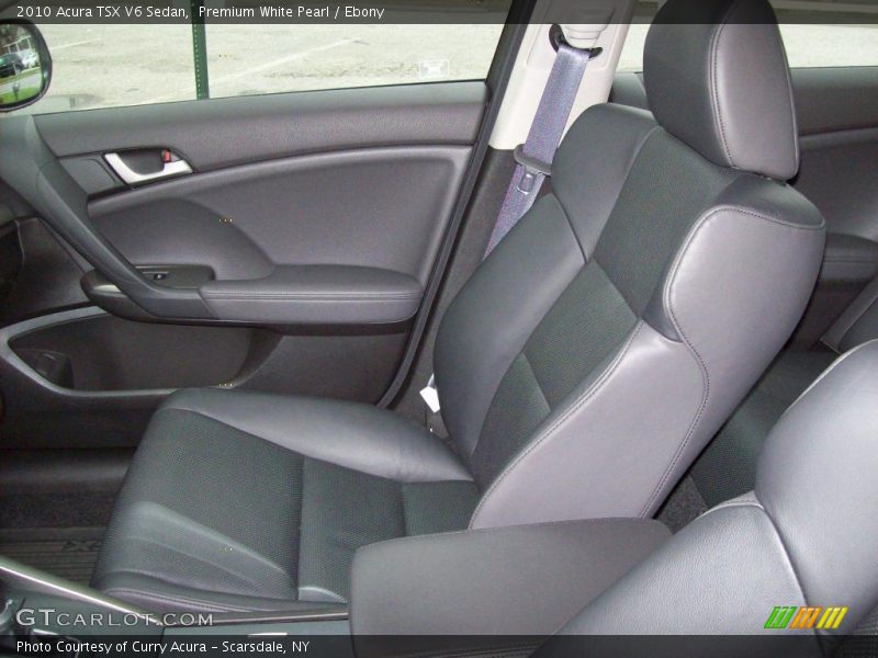 Premium White Pearl / Ebony 2010 Acura TSX V6 Sedan