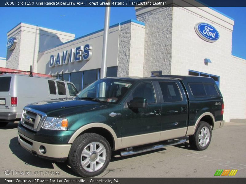 Forest Green Metallic / Tan/Castaño Leather 2008 Ford F150 King Ranch SuperCrew 4x4