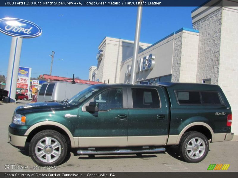 Forest Green Metallic / Tan/Castaño Leather 2008 Ford F150 King Ranch SuperCrew 4x4