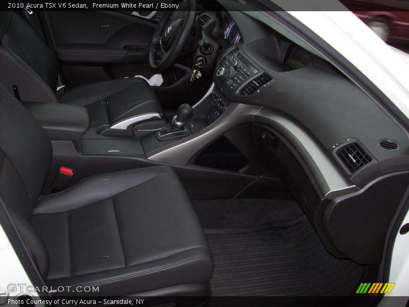 Premium White Pearl / Ebony 2010 Acura TSX V6 Sedan