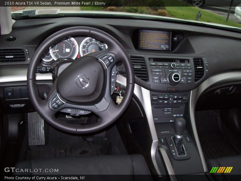 Premium White Pearl / Ebony 2010 Acura TSX V6 Sedan