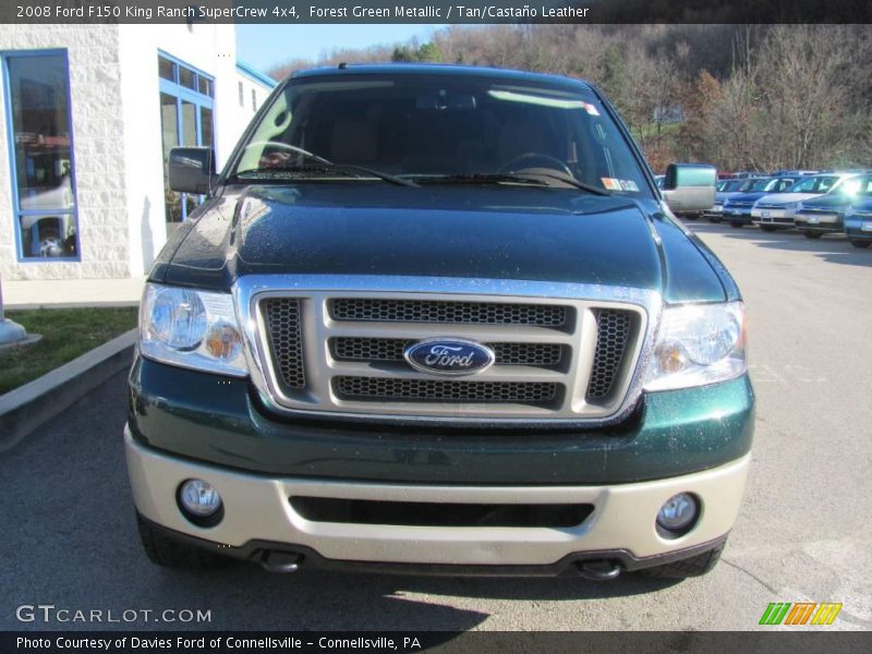 Forest Green Metallic / Tan/Castaño Leather 2008 Ford F150 King Ranch SuperCrew 4x4