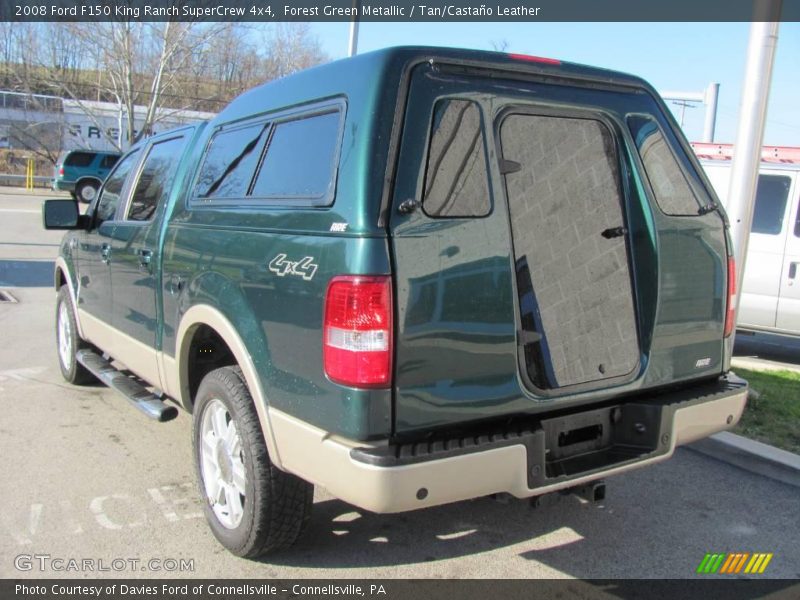 Forest Green Metallic / Tan/Castaño Leather 2008 Ford F150 King Ranch SuperCrew 4x4