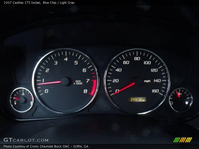 Blue Chip / Light Gray 2007 Cadillac CTS Sedan