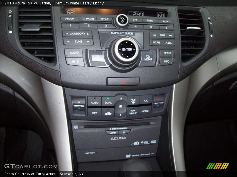 Premium White Pearl / Ebony 2010 Acura TSX V6 Sedan