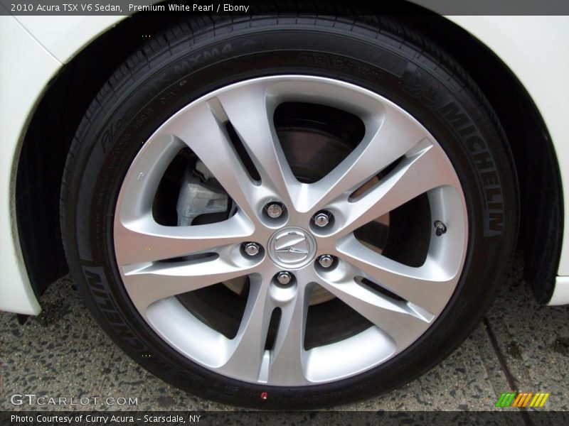 Premium White Pearl / Ebony 2010 Acura TSX V6 Sedan