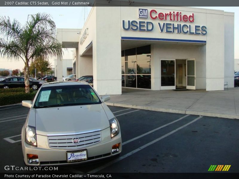 Gold Mist / Cashmere 2007 Cadillac CTS Sedan