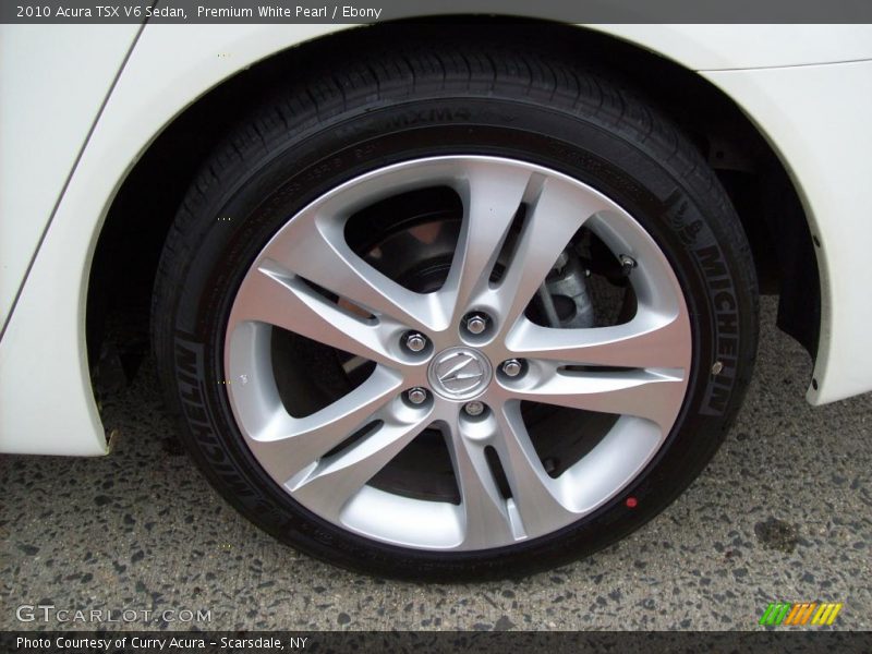 Premium White Pearl / Ebony 2010 Acura TSX V6 Sedan