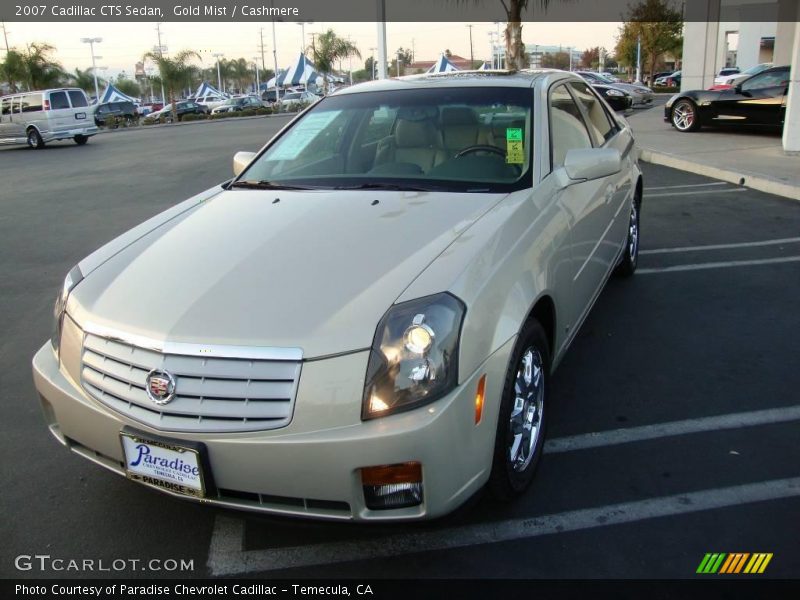 Gold Mist / Cashmere 2007 Cadillac CTS Sedan
