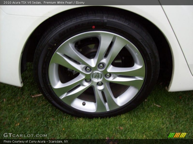 Premium White Pearl / Ebony 2010 Acura TSX V6 Sedan