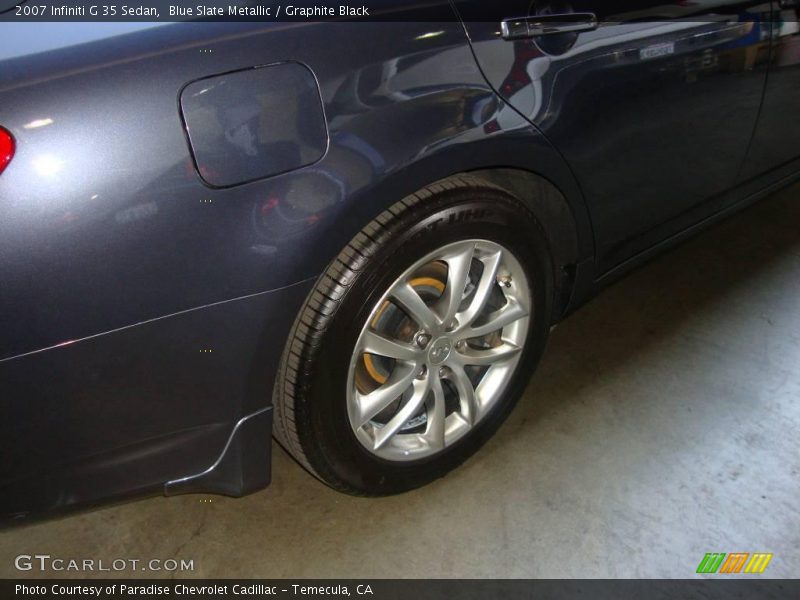 Blue Slate Metallic / Graphite Black 2007 Infiniti G 35 Sedan