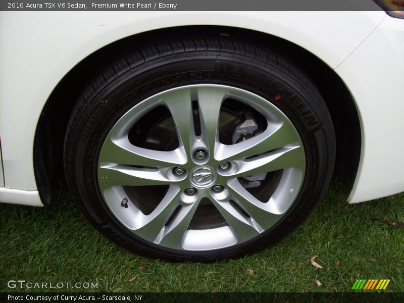 Premium White Pearl / Ebony 2010 Acura TSX V6 Sedan