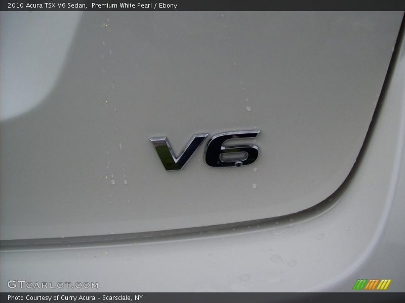 Premium White Pearl / Ebony 2010 Acura TSX V6 Sedan