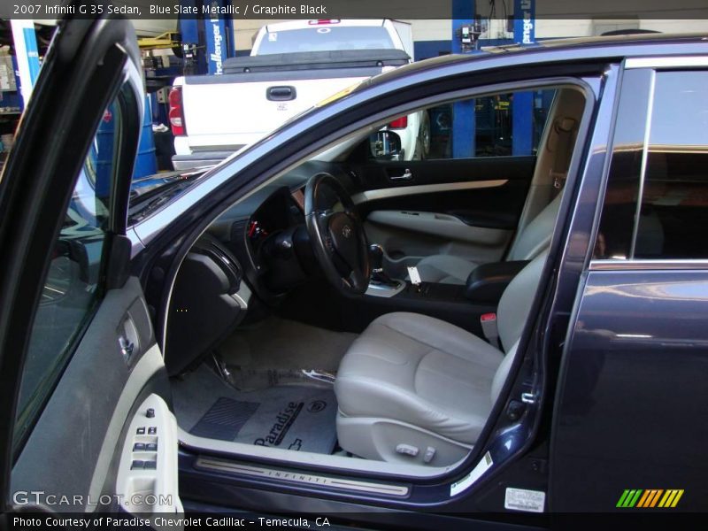 Blue Slate Metallic / Graphite Black 2007 Infiniti G 35 Sedan