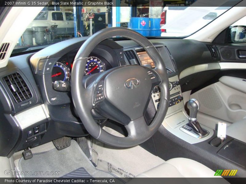 Blue Slate Metallic / Graphite Black 2007 Infiniti G 35 Sedan
