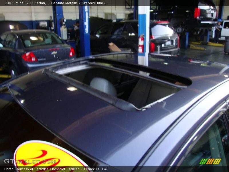 Blue Slate Metallic / Graphite Black 2007 Infiniti G 35 Sedan