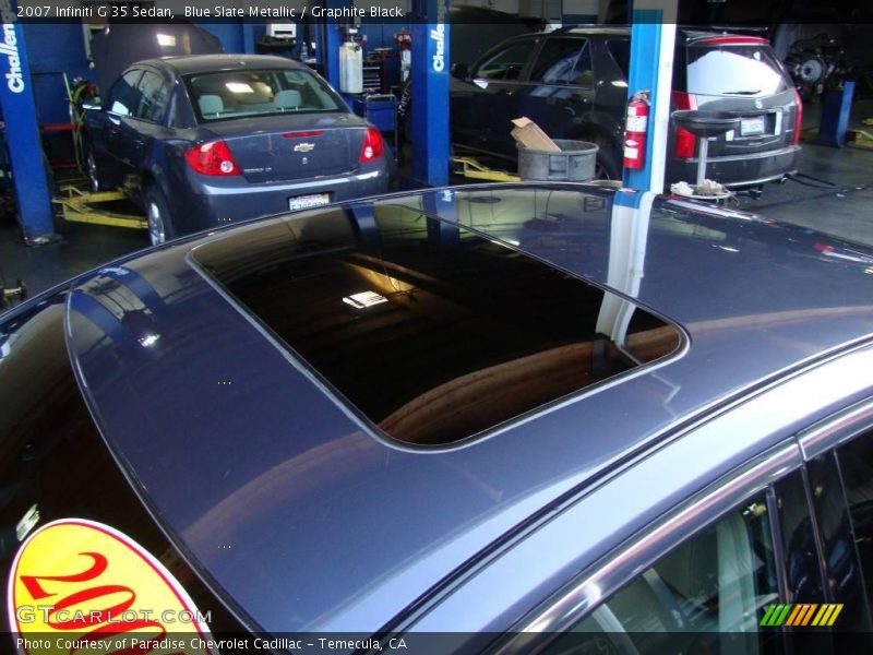 Blue Slate Metallic / Graphite Black 2007 Infiniti G 35 Sedan