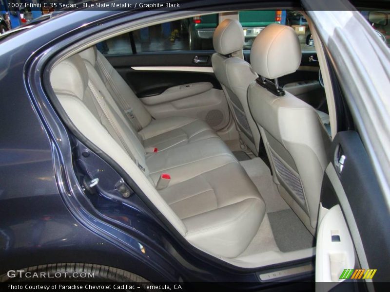 Blue Slate Metallic / Graphite Black 2007 Infiniti G 35 Sedan