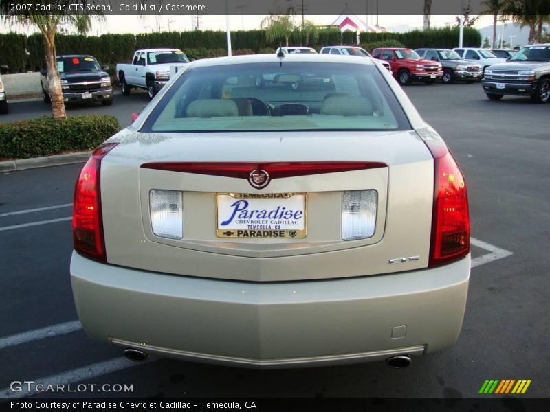Gold Mist / Cashmere 2007 Cadillac CTS Sedan