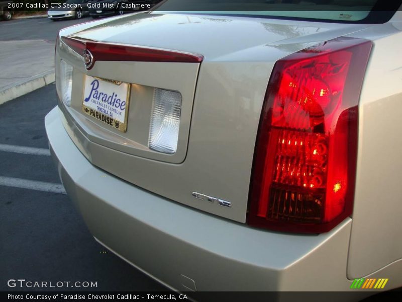 Gold Mist / Cashmere 2007 Cadillac CTS Sedan