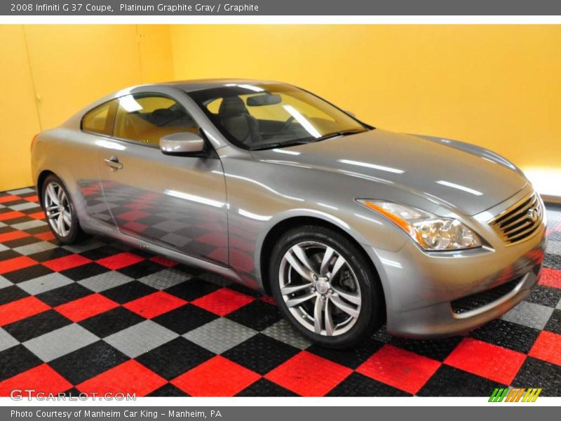Platinum Graphite Gray / Graphite 2008 Infiniti G 37 Coupe