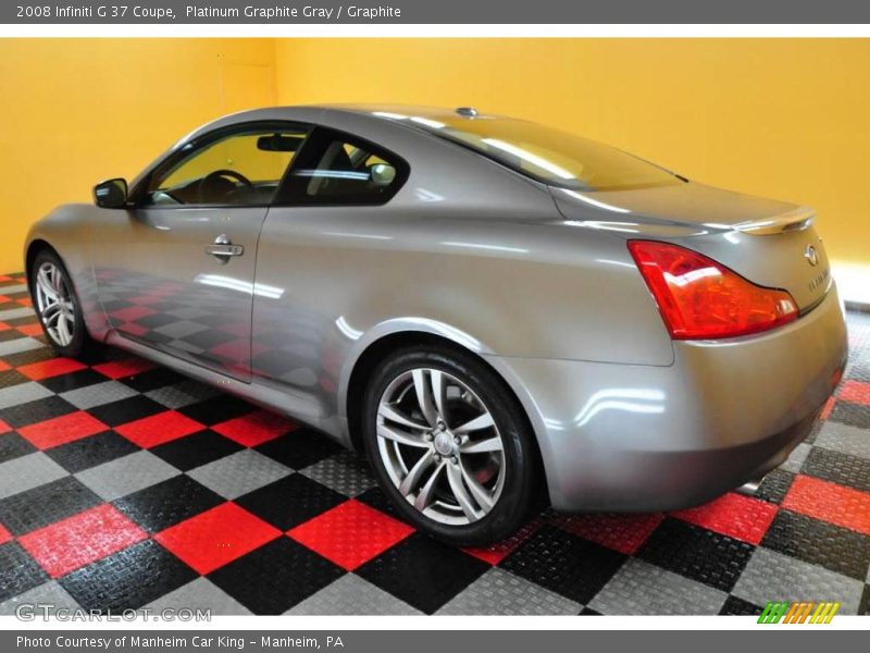 Platinum Graphite Gray / Graphite 2008 Infiniti G 37 Coupe
