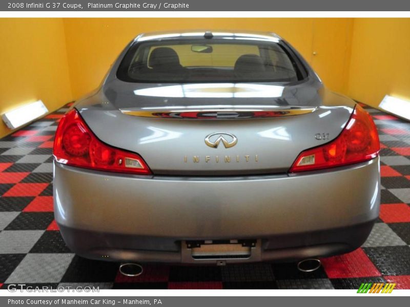 Platinum Graphite Gray / Graphite 2008 Infiniti G 37 Coupe