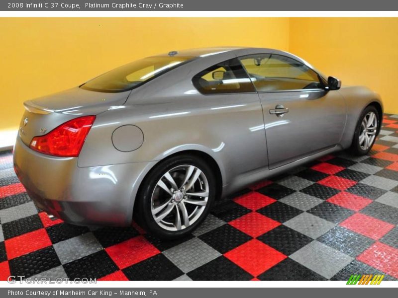 Platinum Graphite Gray / Graphite 2008 Infiniti G 37 Coupe
