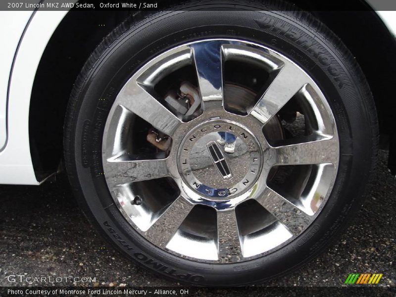 Oxford White / Sand 2007 Lincoln MKZ AWD Sedan