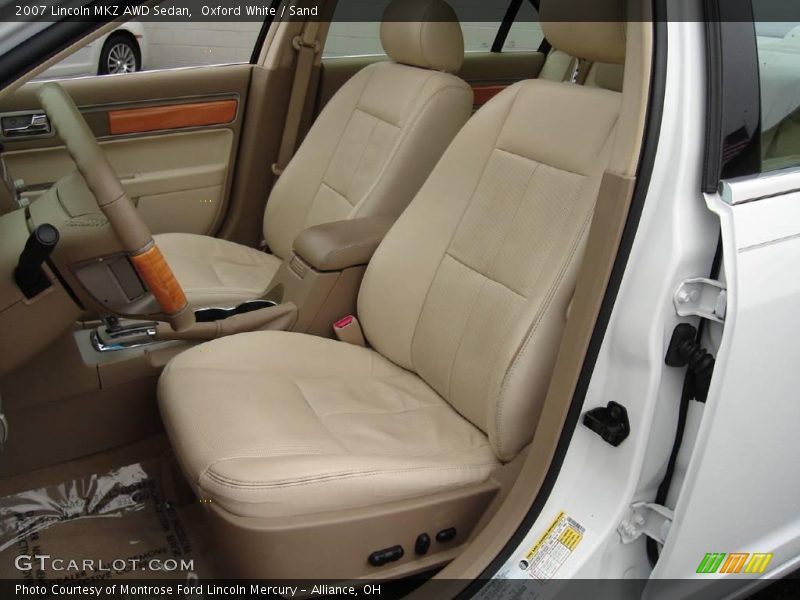 Oxford White / Sand 2007 Lincoln MKZ AWD Sedan