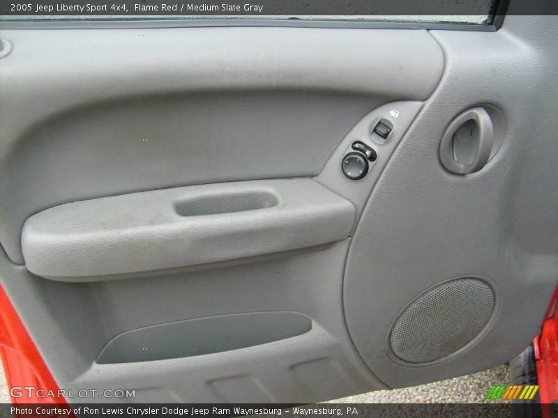Flame Red / Medium Slate Gray 2005 Jeep Liberty Sport 4x4