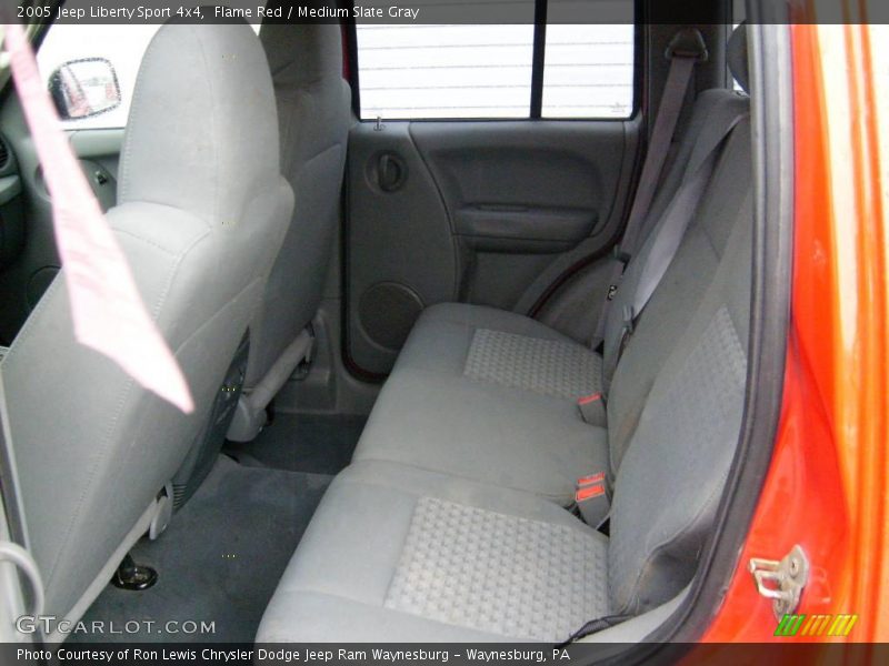 Flame Red / Medium Slate Gray 2005 Jeep Liberty Sport 4x4