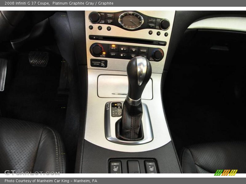 Platinum Graphite Gray / Graphite 2008 Infiniti G 37 Coupe