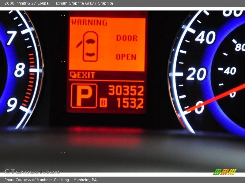 Platinum Graphite Gray / Graphite 2008 Infiniti G 37 Coupe