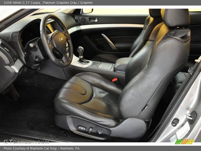 Platinum Graphite Gray / Graphite 2008 Infiniti G 37 Coupe