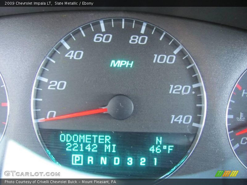 Slate Metallic / Ebony 2009 Chevrolet Impala LT